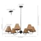Jonathan Y Grady 35" 6-Light Grand Coastal Farmhouse Adjustable Swooping Arm Metal w/Hand-Woven Rattan Shades L JYL9560C - alternate 8