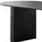 Homeroots 79" Black Wood Double Pedestal Base Oval Dining Table 720661 - alternate 4