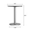 Flash Furniture 24" Round Outdoor Tabletop, White Faux Marble, Seamless Surface Technology, 18" Round Silver Base ST-RD24-WHMAR-TR18S-GG - alternate 7