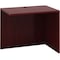 Boss Desk Return Reversible Return, 42" x 20", Mahogany, 20 in D X 29-1/2 in H, 42 in W X Wood N191-M - alternate 1