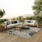 Homeroots 9' X 12' Gray And Silver Floral Indoor Outdoor Area Rug 564203 - alternate 8