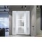 Vdomdoors Front Exterior Prehung FiberGlass Door Frosted Glass / Manux 8552 White Silk / 2 Sidelight and Tran MANUX8552EXD-WS-W14+30+14 x H80+14-LH - alternate 2