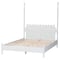 Baxton Studio Hoffman Platform Bed - Farmhouse Bed Frame with Scalloped Design and Turned Posts, White, King 272-14819-ZORO - alternate 8