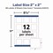 Avery Laser/Inkjet Multipurpose Label, 2 x 2, White, 96PK 64510 - alternate 6