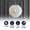 Jonathan Y Luna 15.75" 1-Light Bohemian Modern Woven Rattan/Iron LED Pendant, White JYL6503A - alternate 8