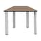 Regency Learning School Desk, 36 in W X Wood, Metal, Noble Oak / Chrome TSD36231918NOBPCM - alternate 4
