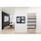 Ghent Ovation 2 Door Enclosed Fabric Bulletin Board, Black Frame, 3'H x 4'W, Blue OVK2-F93 - alternate 4