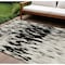 Homeroots 10' X 14' Black And Ivory Abstract Washable Indoor Outdoor Area Rug 612640 - alternate 1