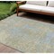 Homeroots 9' X 12' Beige And Blue Abstract Washable Indoor Outdoor Area Rug 612915 - alternate 1