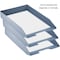 Acrimet Stackable Letter Tray Front Load Letter Size Document Organizer Plastic Solid Blue 1 Unit 211.AO - alternate 6
