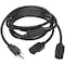 Tripp Lite Power Cord, 5-15P to C13, Y Splitter, 6ft P006-006-2 - alternate 1
