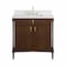 James Martin Vanities Kinnsden 36" Single Vanity, Sable Oak w/ 3 CM White Zeus Silestone Top D680-V36-SBK-3WZ - alternate 7