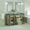 James Martin Vanities Lorelai 60in Double Vanity, Whitewashed Oak w/ 3 CM Parisien Bleu Silestone Top 424-V60D-WWO-FPBL - alternate 7