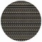 Homeroots 8' Black And Taupe Round Striped Washable Indoor Outdoor Area Rug 610518 - alternate 9