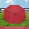 Simple Deluxe 9ft Outdoor Market Table Patio Umbrella w/ Button Tilt, Crank and 8 Sturdy Ribs for Garden, Red, 2PK LGBRLA9REDX2 - alternate 5