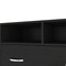 Homeroots 32" Black Two Drawer Dresser With Open Shelving 544028 - alternate 7