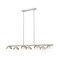 Z-Lite Realm Sphere 7 Light Linear Chandelier, Brushed Nickel, 54 In W 7517-7L-BN - alternate 1