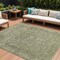 Homeroots 8' X 10' Sage And Beige Abstract Washable Indoor Outdoor Area Rug 616025 - alternate 1