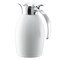Service Ideas Nicollet Series 1-Liter Stainless Vacuum Insulated Carafe with Flip-Top Lid in Radiant White NIC10BSWH - alternate 4