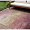 Homeroots 10' X 14' Mauve And Pink Striped Washable Indoor Outdoor Area Rug 610906 - alternate 1
