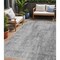 Homeroots 5' X 8' Silver And Gray Geometric Washable Indoor Outdoor Area Rug 594582 - alternate 1