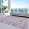 Homeroots 8' X 10' Pink Mauve And Blush Oriental Washable Indoor Outdoor Area Rug 582113 - alternate 4