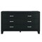 Homeroots 58" Black Wood Six Drawer Double Dresser 564679 - alternate 10