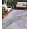 Homeroots 5' X 8' Lavender And Gray Abstract Washable Indoor Outdoor Area Rug 631834 - alternate 1