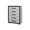 Homeroots 48" Gray And Black Wood Five Drawer Dresser 564686 - alternate 11
