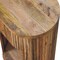 Homeroots 23" Natural Solid Wood Oval Ribbed Texture One Drawer Nightstand 651616 - alternate 4