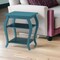 Homeroots 23" Teal Blue Wood Bow Leg End Table With Two Shelves 286312 - alternate 6