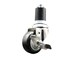 Service Caster 3 Inch 316SS Black Polyurethane Swivel 1-7/8 Inch Expanding Stem Caster Brake SCC-SS316EX20S314-PPUB-BLK-TLB-178 - alternate 1