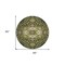 Homeroots 8' Olive Green Ivory And Brown Round Oriental Washable Indoor Outdoor Area Rug 600176 - alternate 4