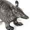 Homeroots 18" Silver Resin Armadillo Figurine 574057 - alternate 4