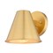 Vaxcel Smith 6.25 in. H 1-Light Gold Modern Indoor-Outdoor Wall Sconce Fixture Dark Sky T0793 - alternate 1