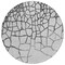 Homeroots 8' Gray And Charcoal Round Abstract Washable Indoor Outdoor Area Rug 601130 - alternate 8