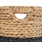 Happimess Avery Bohemian Cottage Handwoven Hyacinth Cylinder Nesting Baskets w/Handles, Natural/Black, Set of BSK2011D-3SET - alternate 4