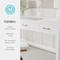 Martha Stewart Hutton Shaker Style Home Office 3 Drawer Desk in White w/Polished Brass Hardware ZG-ZP-20-WH-GLD-MS - alternate 7
