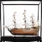 Homeroots 30" Wood Brown Solid Wood Hand Painted HMS Victory Medium Open Front Display Case Model Boat 401844 - alternate 5