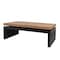 Homeroots 48" Natural and Black Wood Floating Frame Coffee Table 694838 - alternate 4