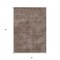 Homeroots 8' X 10' Brown Washable Indoor Outdoor Area Rug 598803 - alternate 8