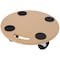 Edendirect Heavy Duty Wood Furniture Dolly with Wheels, 500 lbs Capacity 2pcs 15in Round Platform ED-W46577452 - alternate 1