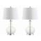 Jonathan Y Lavelle 25" Glass LED Table Lamp, Clear/Chrome, 2PK JYL1068B-SET2 - alternate 13