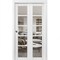 Sartodoors Sliding Closet Bi-fold Doors White Solid Core Modern Interior QUADRO4522BF-WS-56 x 84 (2* 28x84) - alternate 1