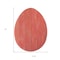 Homeroots 24" X 18" Red Reclaimed Wood Egg Shaped Wall Decor 384897 - alternate 4