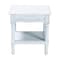 Baxton Studio Jeanne Vintage Traditional White Wood End Table 251-13895-ZORO - alternate 9
