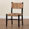 Bali & Pari Prita Bohemian Paper Loom and Black Mahogany Wood Dining Chair 249-13883-ZORO - alternate 8