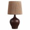 Jonathan Y Eben 23" Rustic Farmhouse Resin/Metal Gourd LED Table Lamp w/Paper Rope Shade, Dark Brown Wood Finish JYL9200B - alternate 8