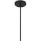 Homeroots 16" Black Aluminum Cone LED Dimmable Outdoor Pendent Hanging Light 683467 - alternate 7
