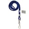 C-Line Products 1/8" x 36" Classic Round with Blue Nylon Swivel Hook Neck Lanyard, 1/EA, 24EA/PK, 20PK/CT 89315-PK - alternate 1